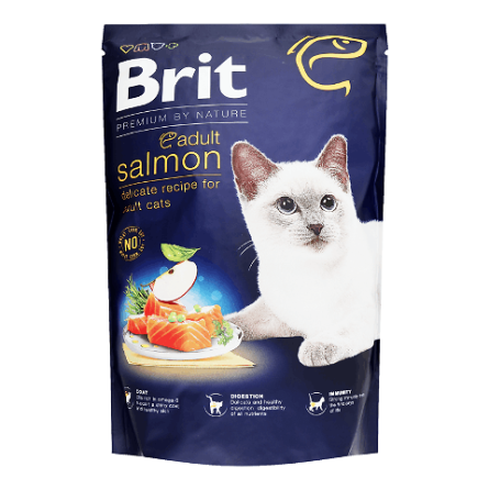 Корм для котів Brit Premium Nature з лососем, сухий