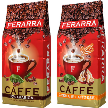 Набір кави в зернах Ferarra Arabica 100% 1 кг х Crema Irlandise 1 кг