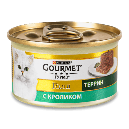 Корм для котів Gourmet Gold кролик шматочки в паштеті