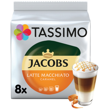 Кофе молотый в капсулах Tassimo Jacobs Latte Macchiato Caramel 268 г