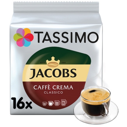 Кофе молотый в капсулах Tassimo Jacobs Caffe Crema Classico 112 г slide 1