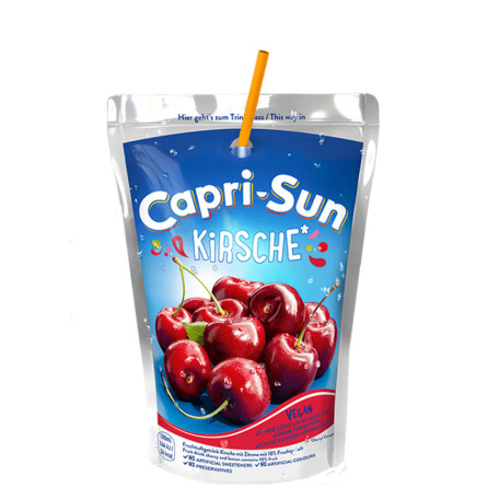 Сік вишневий, Капрізон / Kirsche, Capri-Sun, 0.2л