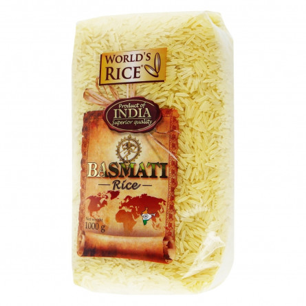 Рис World's Rice басмати Индия 1кг slide 1