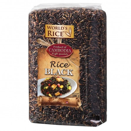 Рис World`s Rice чорний 500г