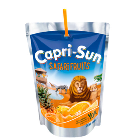 Сік мультифрукт, Капрізон / Safari Fruits, Capri-Sun, 0.2л