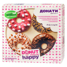 Донат сет Donut Worry Be Happy №7 230г mini slide 1