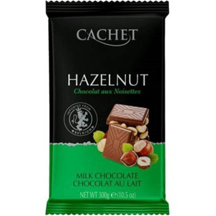 Шоколад молочний з лісовими горіхами, Cachet, 300г