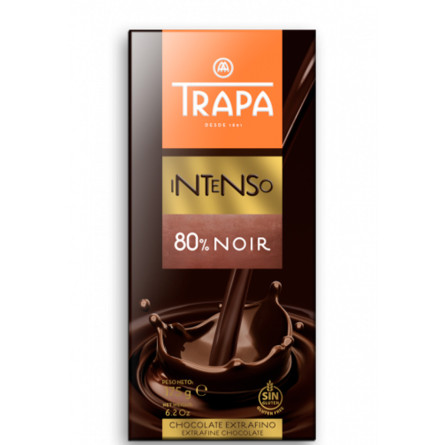 Шоколад чёрный 80%, Trapa, 175г