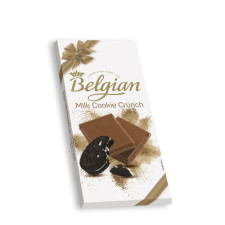 Молочний шоколад Milk Cookie Crunch, The Belgian, 100г mini slide 1