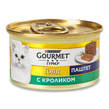 Корм для котів Gourmet Gold паштет із кролика