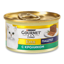 Корм для котів Gourmet Gold паштет із кролика mini slide 1
