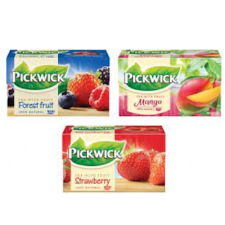 Коллекция черного чая с фруктами Pickwick (Forest fruit, Mango, Strawberry) 3 шт х 20 пакетиков mini slide 1