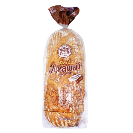 Хліб Домашній на заквасці Кулиничі нарізаний скибками упаковка 900г