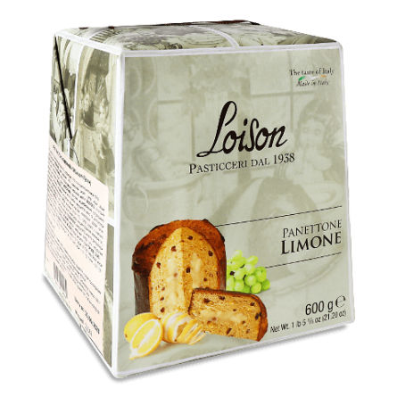 Кекс Loison «Панеттоне» лимонний крем-родзинки-цукати slide 1