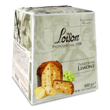 Кекс Loison «Панеттоне» лимонний крем-родзинки-цукати mini slide 1