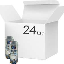 Упаковка пива Hacker-Pschorr Weissbier світле нефільтроване 5.5% 0.5 л х 24 шт mini slide 1