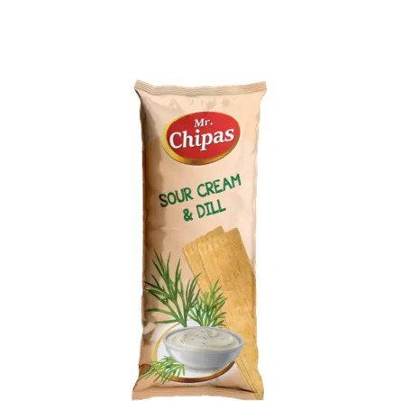 Чипси зі смаком сметани та кропу, Mr.Chipas, 75г slide 1