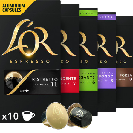 Набор кофейных капсул L'OR Collection совместимы с Nespresso 100% Арабика 50 шт