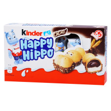 Батончик Kinder Happy Hippo вафельний 103,5г mini slide 1