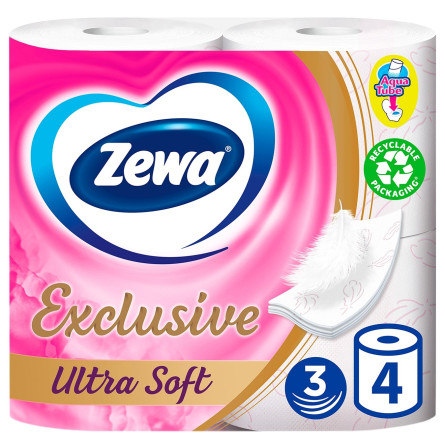 Бумага туалетная Zewa Exclusive Ultra Soft 4шт