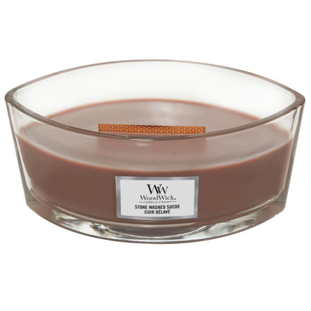 Свічка WoodWick Stone Washed Suede ароматична 453г