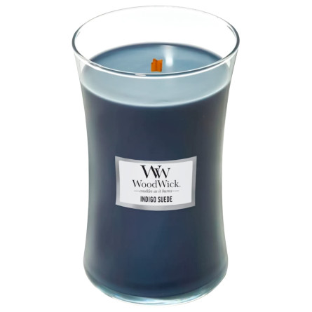 Свічка Woodwick Велика Замша індіго 609г