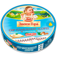 Сыр плавленый Звени Гора Ассорти порционный 45% 140г mini slide 1