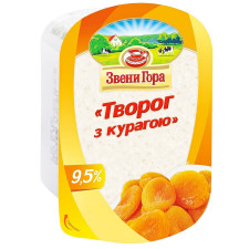 Сир кисломолочний Звени Гора з курагою 9.5% 200г mini slide 1