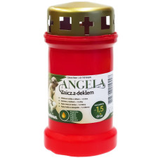 Лампадка пластикова Bolsius Angela червона mini slide 1