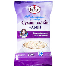 Пластівці Козуб Найніжніші Суміш Злаків+льон 300г mini slide 1