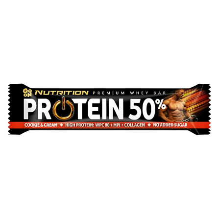 Батончик Go On Nutrition Protein 50% с пирожно-сливочным вкусом 50г slide 1