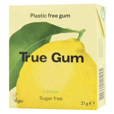 Жевательная резинка True Gum со вкусом лимона без сахара 21г