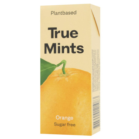 Конфеты True Mints мятные освежающие со вкусом апельсина 13г