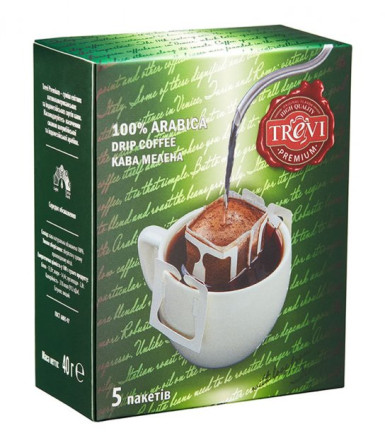 Дріп-кава Trevi Premium 100% Арабіка 5 х 8 г