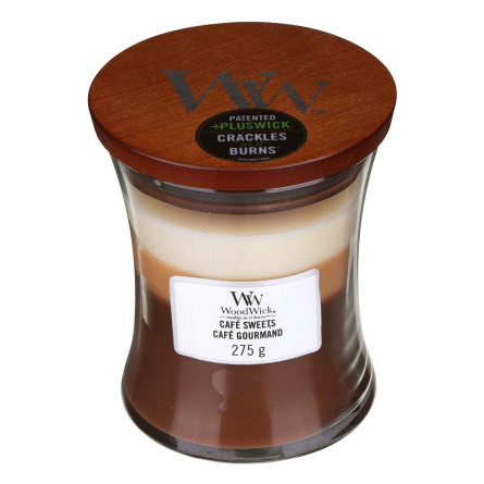 Аромасвічка Woodwick Trilogy Cafe Sweets medium 275г