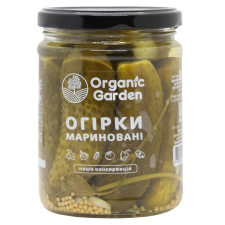 Огурцы Organic Garden маринованные 500г mini slide 1