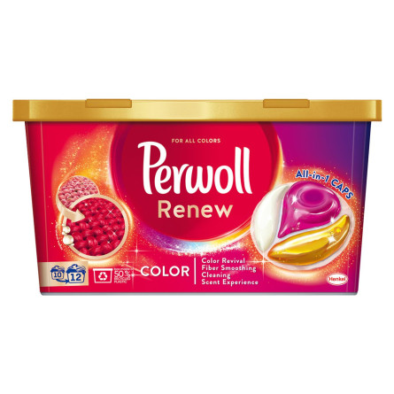 Засіб для делікатного прання Perwoll Renew капсули для кольорових речей 12шт