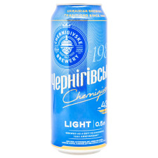 Пиво Чернігівське Light світле пастеризоване 4.3% з/б 0,5л mini slide 1