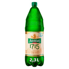 Пиво Львівське 1715 світле 4,5% 2,3л mini slide 1