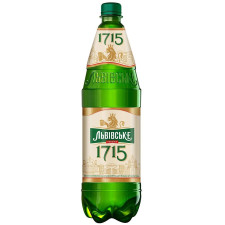 Пиво Львівське 1715 светлое 4,5% 1,12л mini slide 1