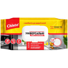 Серветки вологі універсальні Chisto для прибираня 54шт mini slide 1