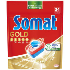 Таблетки для миття посуду у посудомийній машині Somat Gold 34 таблетки mini slide 1