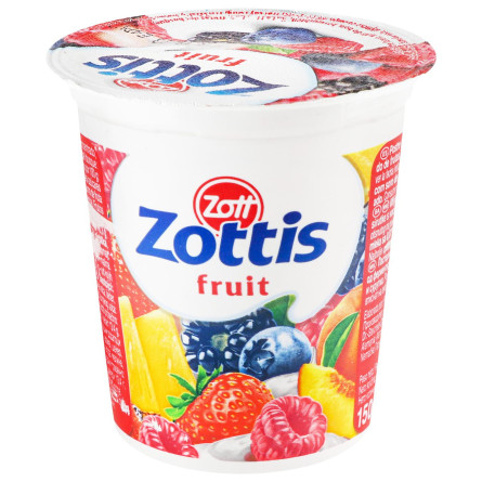 Йогурт Zottis Fruit малина-персик 0,1% 150г