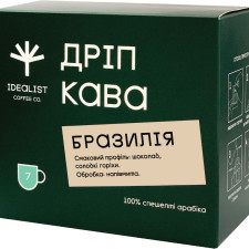 Кофе молотый Дрип пакет Idealist Coffee Co Бразилия 7 шт х 12 г mini slide 1