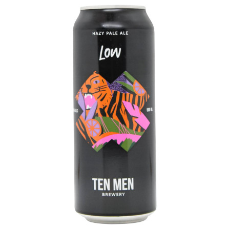 Пиво Ten Men Low світле нефільтроване 4,8% 0,5л slide 1