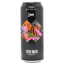 Пиво Ten Men Low світле нефільтроване 4,8% 0,5л mini slide 1