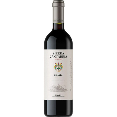 Вино Кріанца, Сієрра Кантабрія / Crianza, Sierra Cantabria, червоне сухе 0.75л slide 1