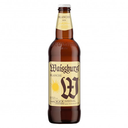 Пиво Уманьпиво Waissburg Blanche светлое нефильтрованное 4,7% 0,5л slide 1