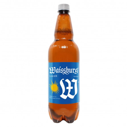 Пиво Уманьпиво Waissburg Lager светлое 4,7% 1л slide 1