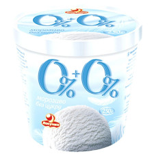 Морозиво Ласунка 0% + 0% без цукру 250г mini slide 1